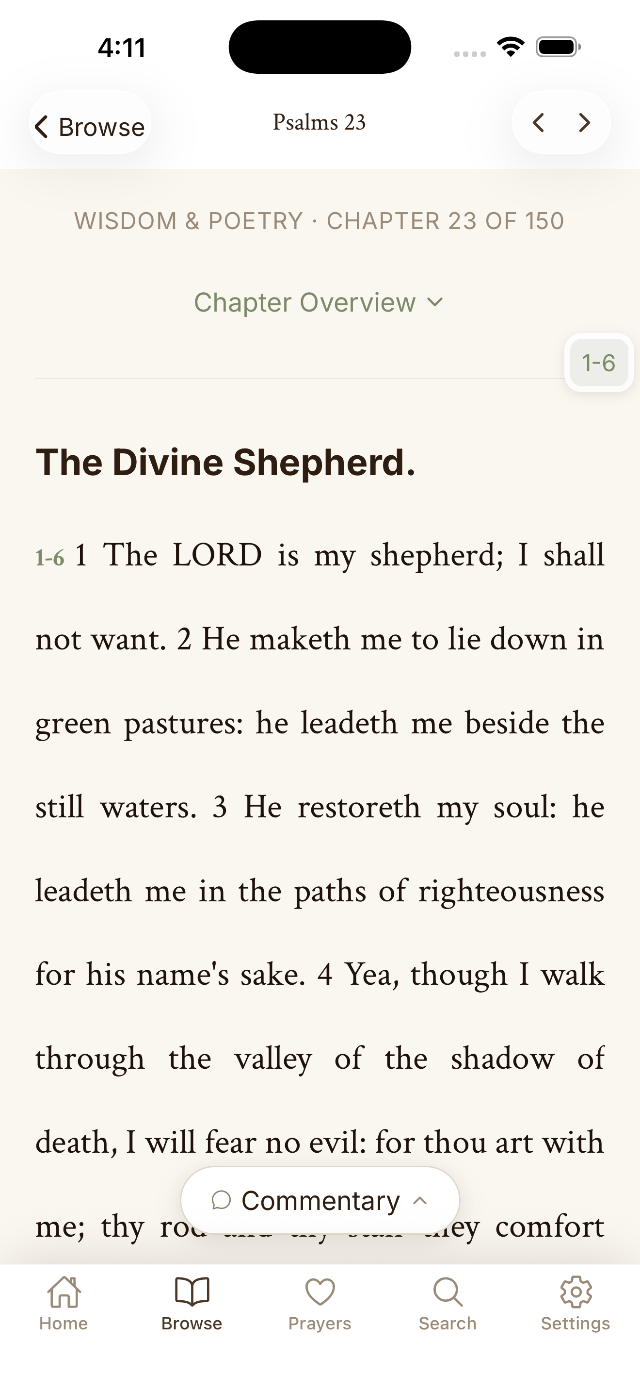 Read Psalm 23 scripture